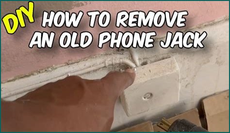 How can I cover my phone jack on the wall?