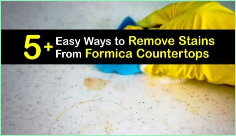 How do you remove iodine stains from countertops?